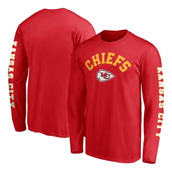 Men's Fanatics Red Kansas City Chiefs Big & Tall City Long Sleeve T-Shirt