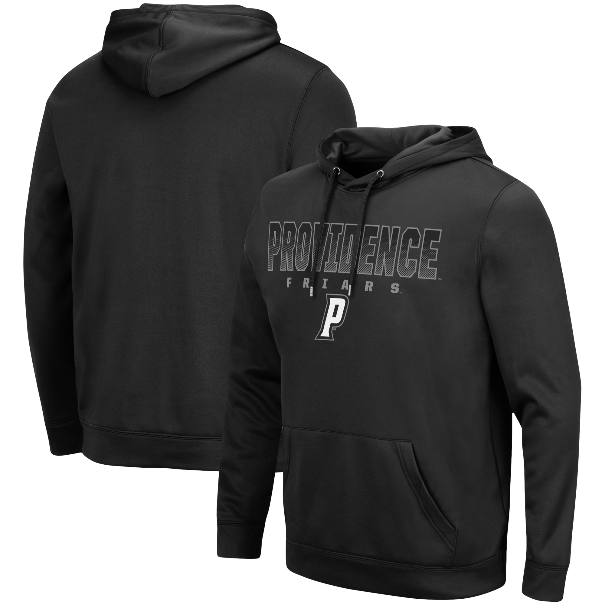 Men’s Colosseum Black Providence Friars Blackout 3.0 Pullover Hoodie Men’s Colosseum Black Providence Friars Blackout 3.0 Pullover Hoodie