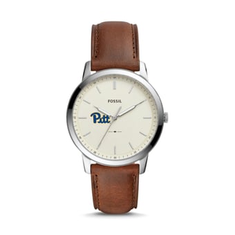 Fossil Pitt Panthers The Minimalist Leather Watch