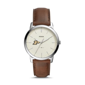Fossil Purdue Boilermakers The Minimalist Leather Watch