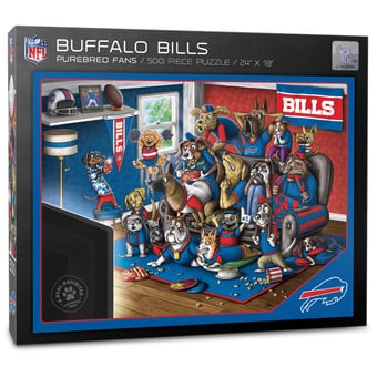 Fanpoint Buffalo Bills Purebred Fans 18'' x 24'' A Real Nailbiter 500-Piece Puzzle