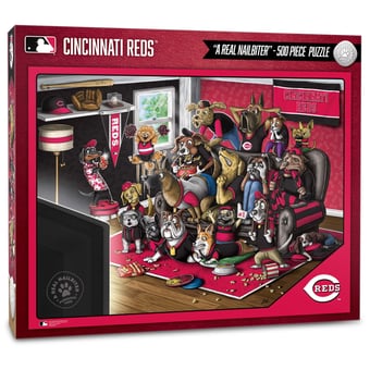 Cincinnati Reds Purebred Fans 18'' x 24'' A Real Nailbiter 500-Piece Puzzle