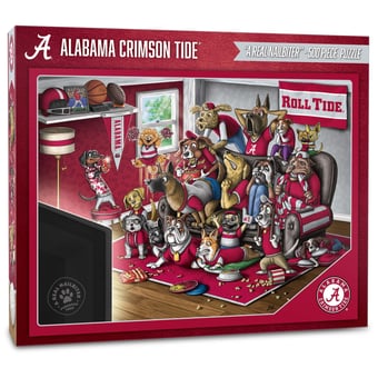 Fanpoint Alabama Crimson Tide Purebred Fans 18'' x 24'' A Real Nailbiter 500-Piece Puzzle