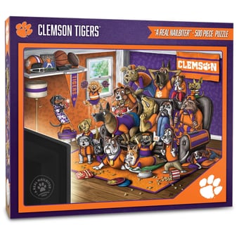 Fanpoint Clemson Tigers Purebred Fans 18'' x 24'' A Real Nailbiter 500-Piece Puzzle