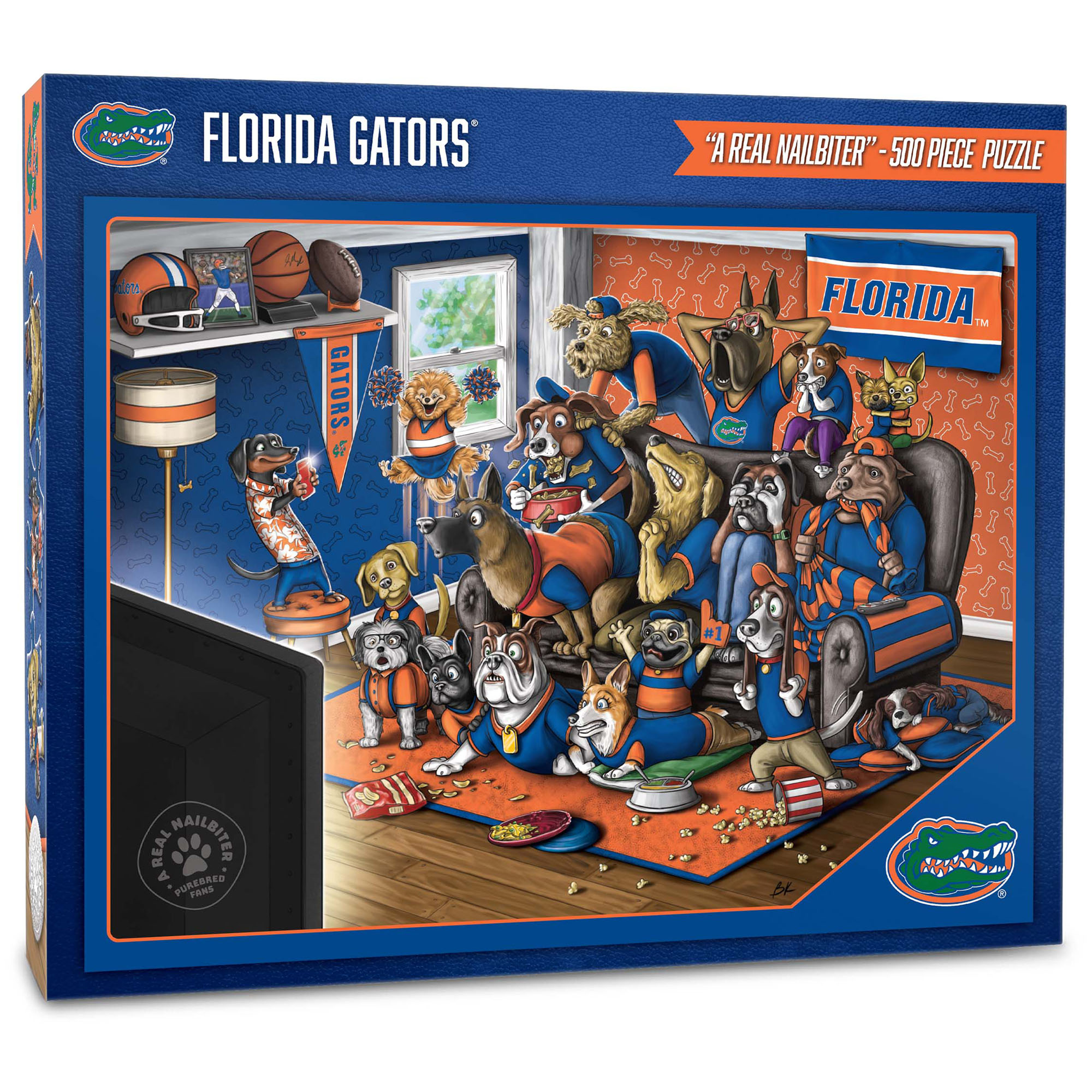 Fanpoint Florida Gators Purebred Fans 18'' x 24'' A Real Nailbiter 500-Piece Puzzle