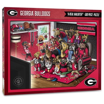 Fanpoint Georgia Bulldogs Purebred Fans 18'' x 24'' A Real Nailbiter 500-Piece Puzzle