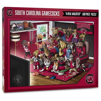 Fanpoint South Carolina Gamecocks Purebred Fans 18'' x 24'' A Real Nailbiter 500-Piece Puzzle