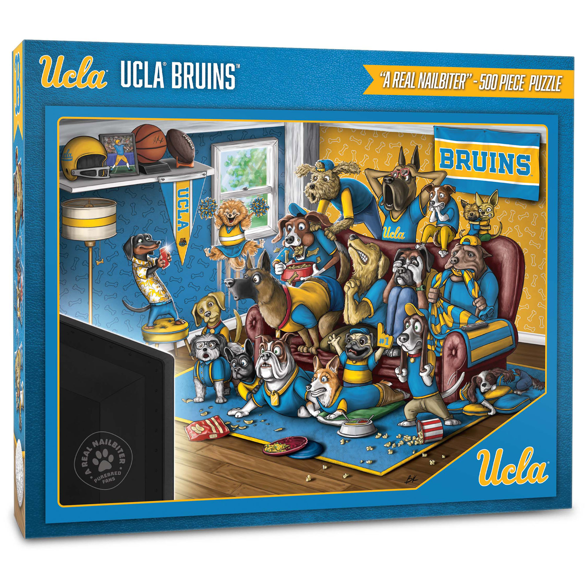 Fanpoint UCLA Bruins Purebred Fans 18'' x 24'' A Real Nailbiter 500-Piece Puzzle
