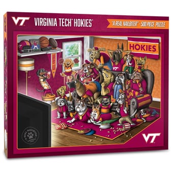 Fanpoint Virginia Tech Hokies Purebred Fans 18'' x 24'' A Real Nailbiter 500-Piece Puzzle