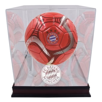 Bayern Munich Mahogany Team Logo Soccer Ball Display Case