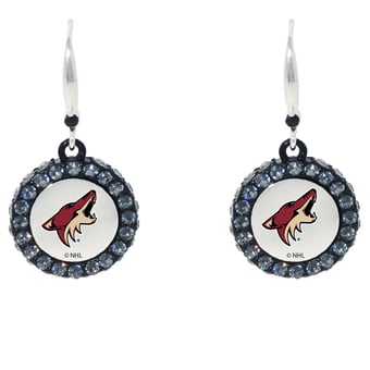 Arizona Coyotes Hockey Puck Earrings