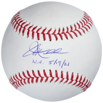 "Corey Kluber New York Yankees Autographed Baseball with ""N.H. 5/19/21"" Inscription"