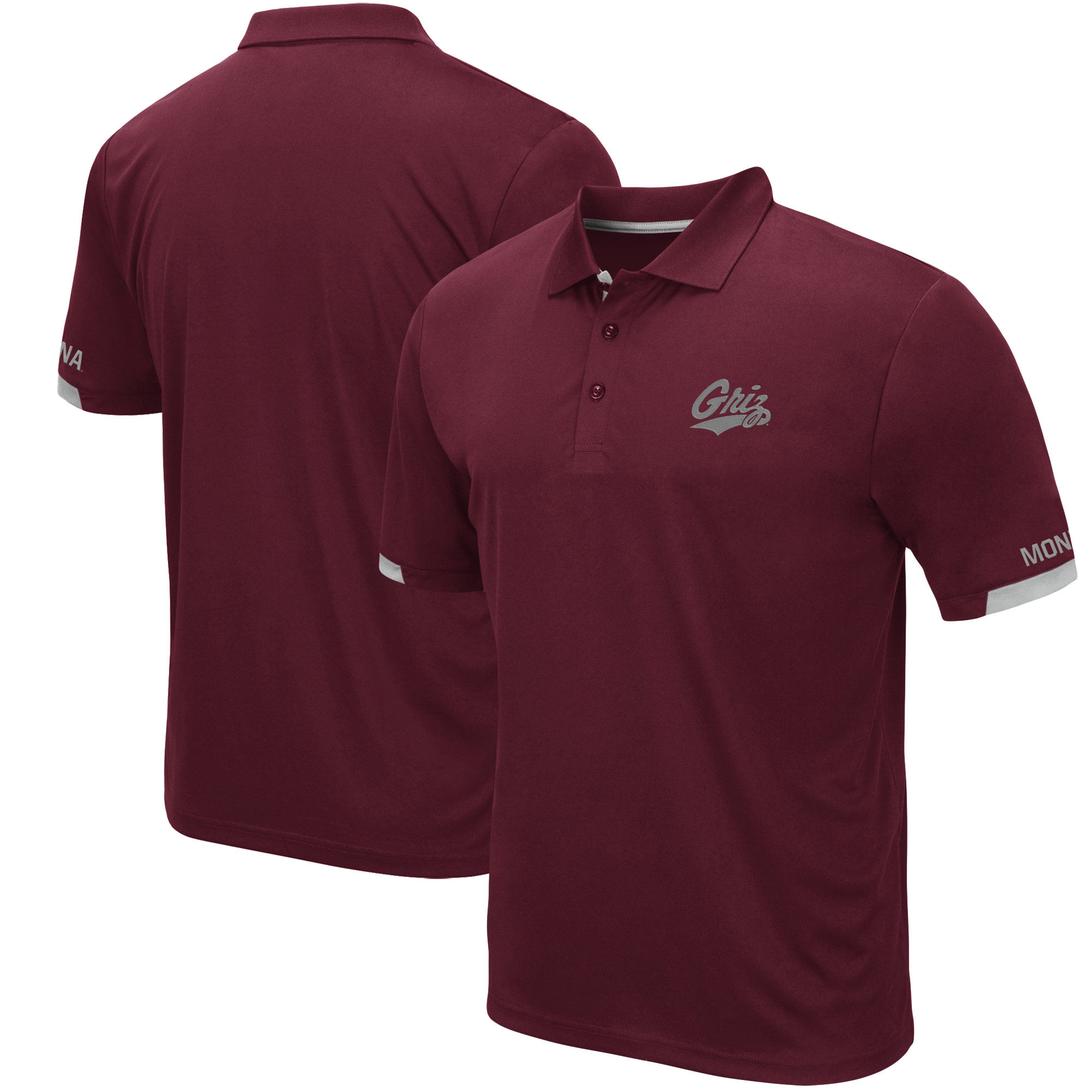 Men’s Colosseum Maroon Montana Grizzlies Santry Lightweight Polo Men’s Colosseum Maroon Montana Grizzlies Santry Lightweight Polo
