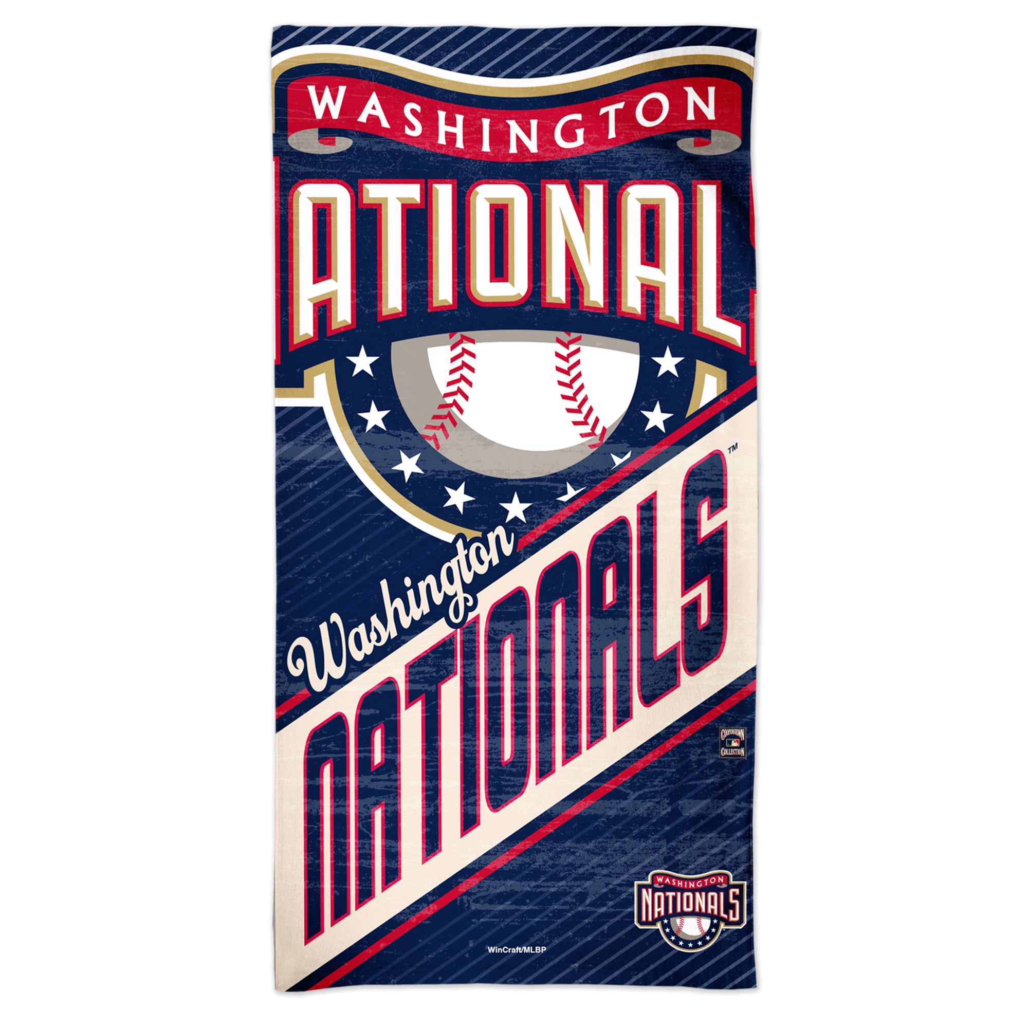 WinCraft Washington Nationals 30'' x 60'' Cooperstown Collection Spectra Beach Towel