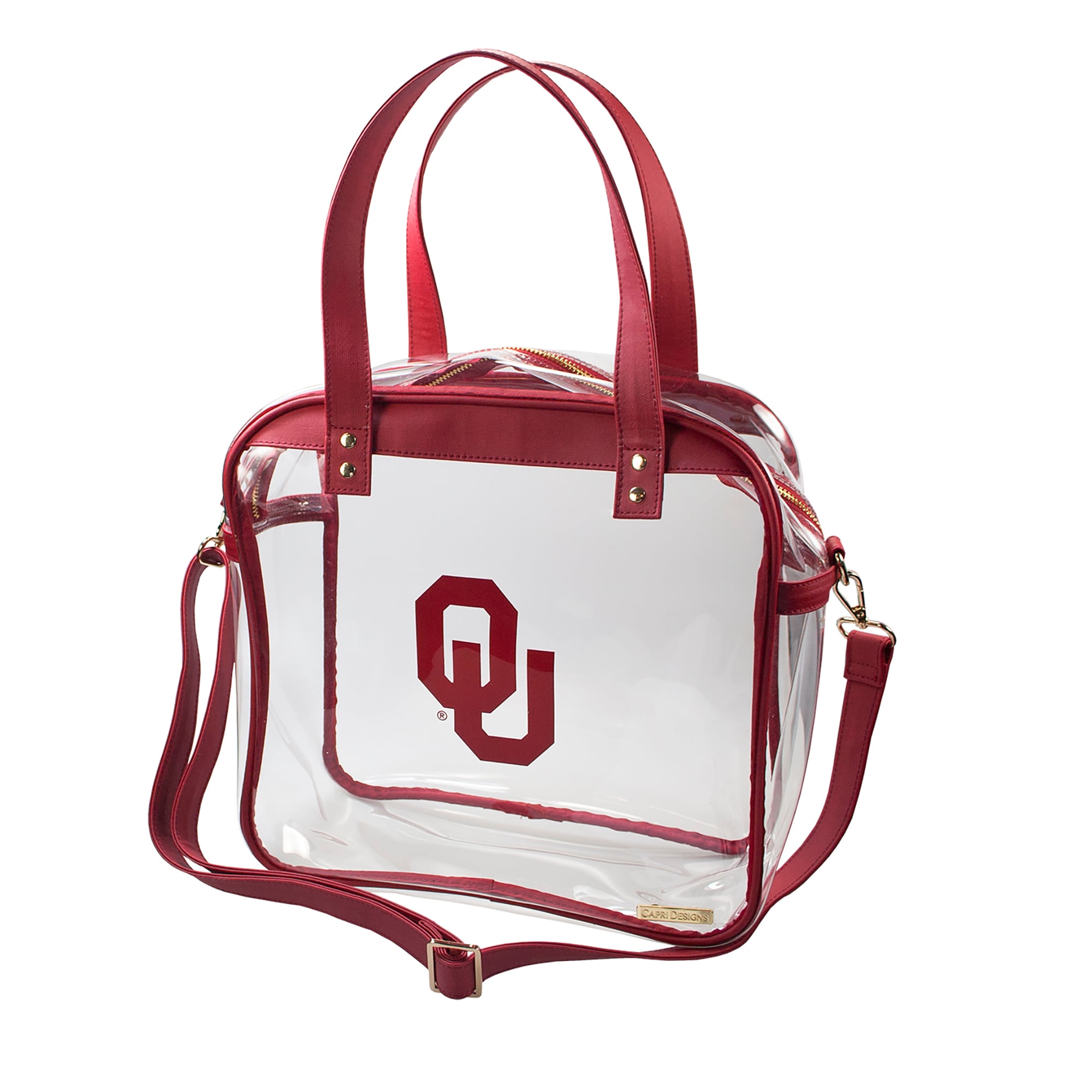 Women's Crimson Oklahoma Sooners Clear Tote Bag