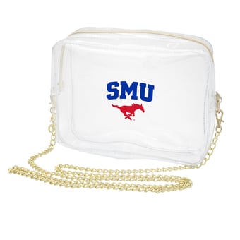 Women's SMU Mustangs Camera Crossbody Bag