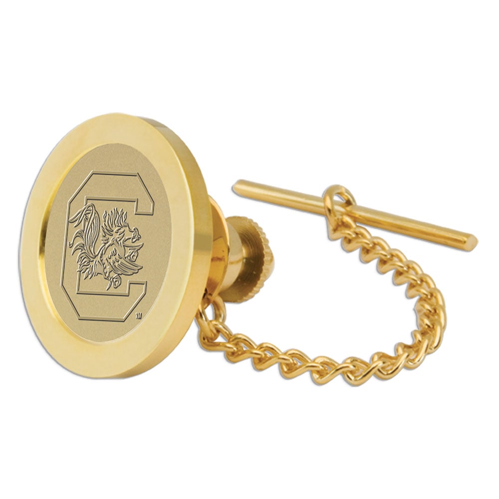 South Carolina Gamecocks Gold Tie Tack Lapel Pin