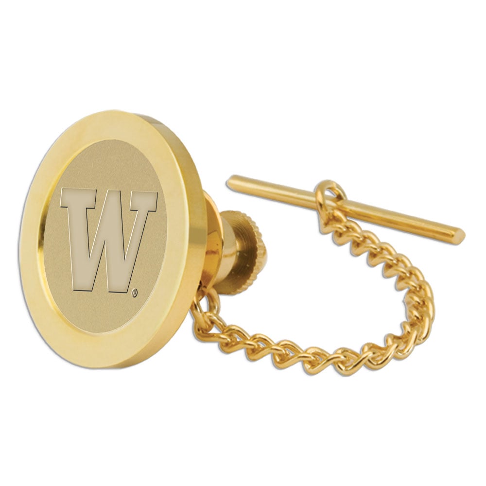 Washington Huskies Gold Tie Tack Lapel Pin