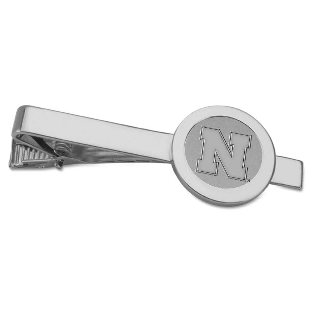 Nebraska Huskers Silver Tie Bar
