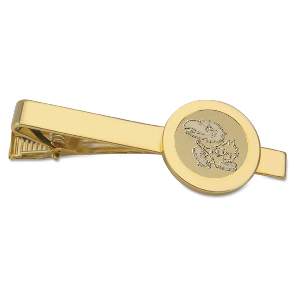 Kansas Jayhawks Gold Tie Bar