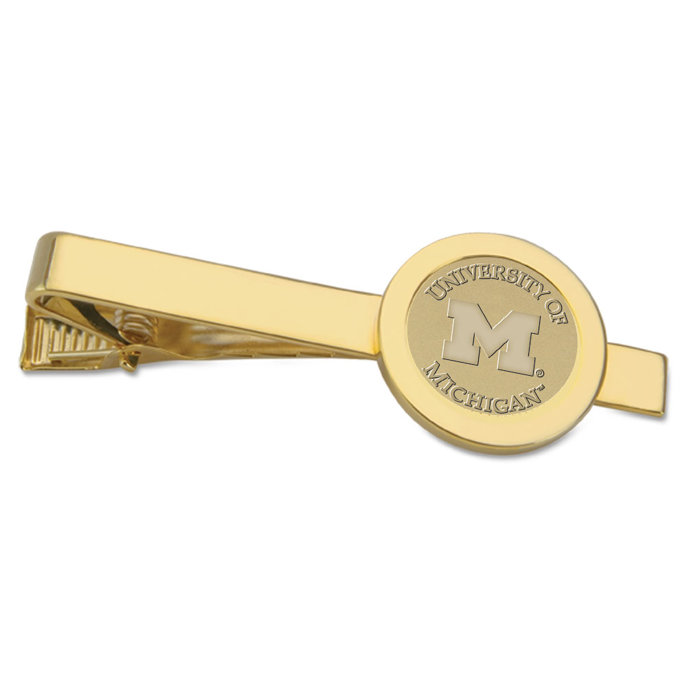 Michigan Wolverines Gold Tie Bar
