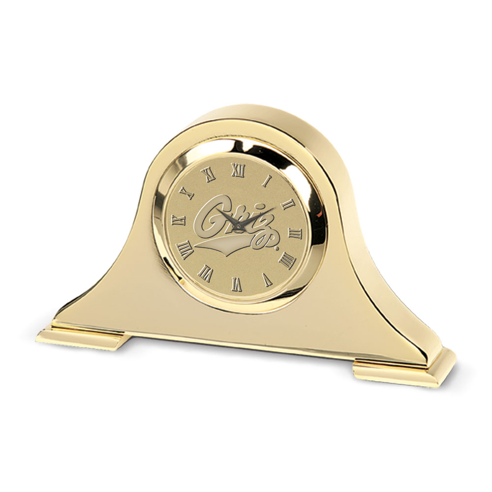 Montana Grizzlies Gold Napoleon Desk Clock
