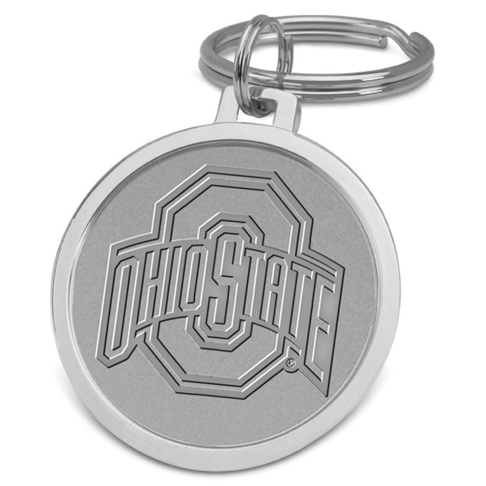 Silver Ohio State Buckeyes Splitwire Key Ring