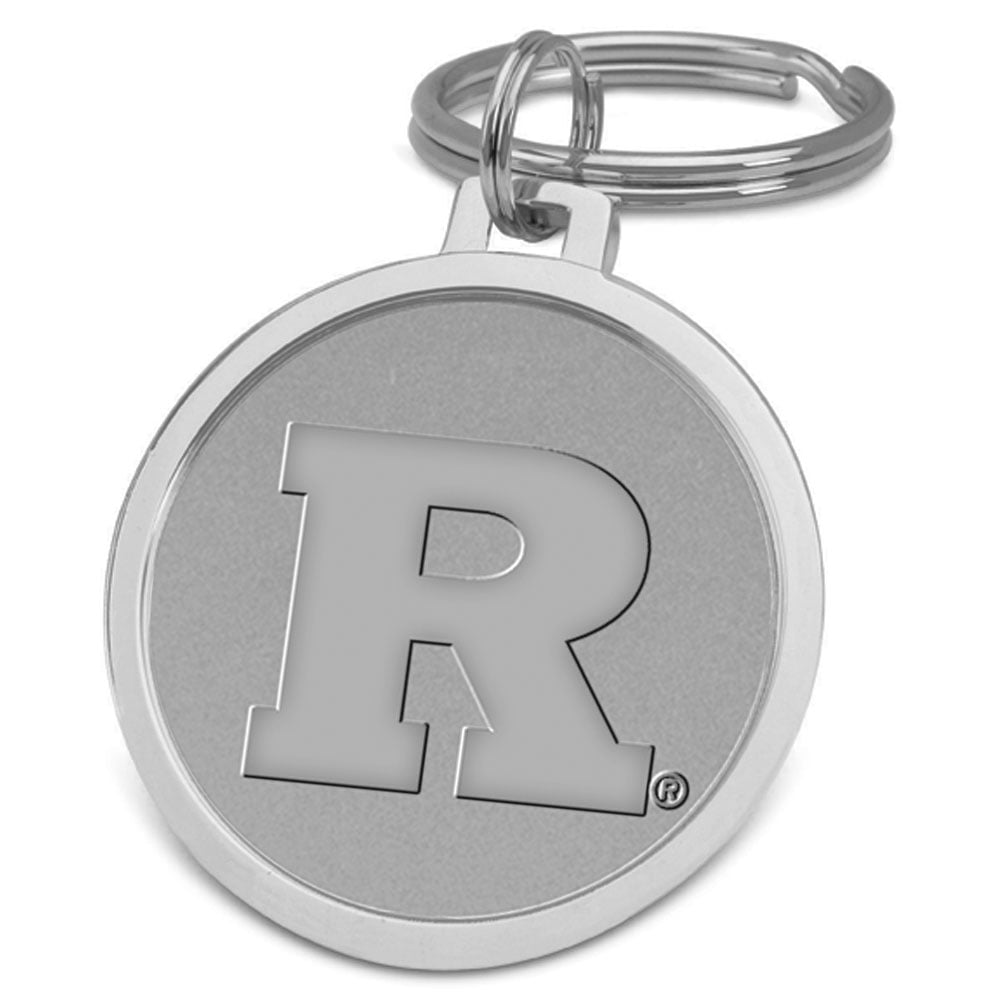 Silver Rutgers Scarlet Knights Splitwire Key Ring