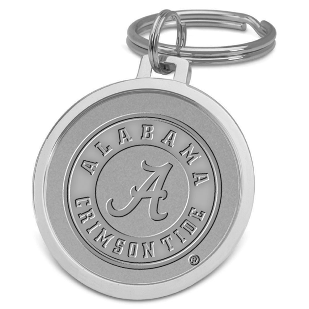 Silver Alabama Crimson Tide Splitwire Key Ring