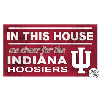 Indiana Hoosiers 11'' x 20'' Indoor/Outdoor In This House Sign