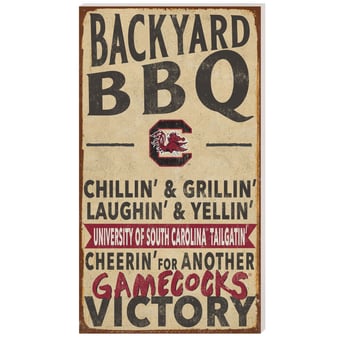 South Carolina Gamecocks 11'' x 20'' Indoor/Outdoor BBQ Sign