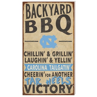 North Carolina Tar Heels 11'' x 20'' Indoor/Outdoor BBQ Sign