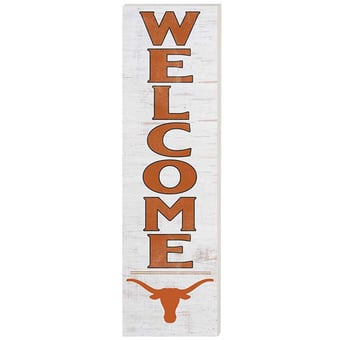 Texas Longhorns 10'' x 35'' Indoor/Outdoor Welcome Sign