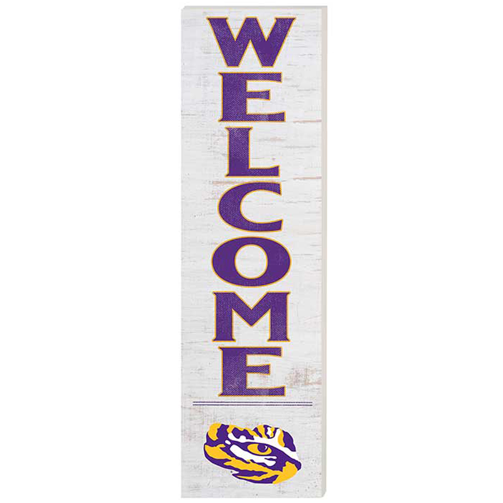 LSU Tigers 10'' x 35'' Indoor/Outdoor Welcome Sign