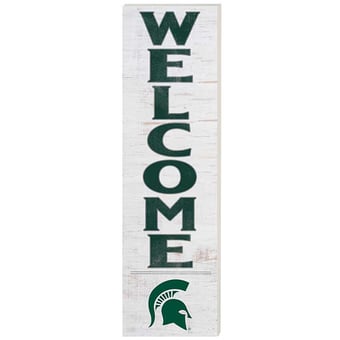 Michigan State Spartans 10'' x 35'' Indoor/Outdoor Welcome Sign