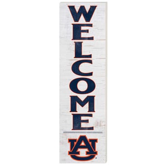 Auburn Tigers 10'' x 35'' Indoor/Outdoor Welcome Sign