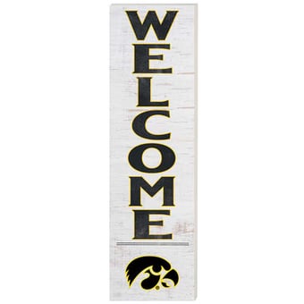 Iowa Hawkeyes 10'' x 35'' Indoor/Outdoor Welcome Sign
