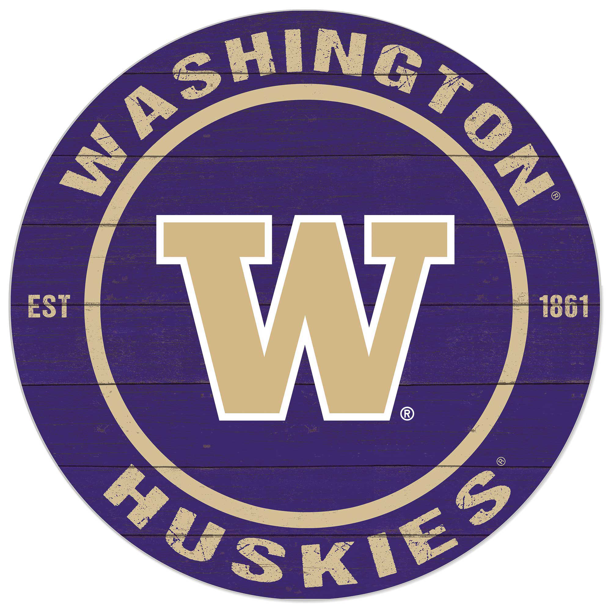 Washington Huskies 20” x 20” Indoor/Outdoor Circle Sign Washington Huskies 20” x 20” Indoor/Outdoor Circle Sign
