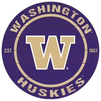 Washington Huskies 20'' x 20'' Indoor/Outdoor Circle Sign