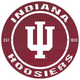 Indiana Hoosiers 20'' x 20'' Indoor/Outdoor Circle Sign