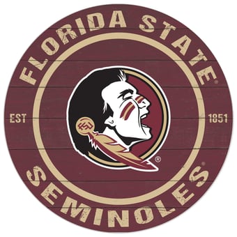 Florida State Seminoles 20'' x 20'' Indoor/Outdoor Circle Sign