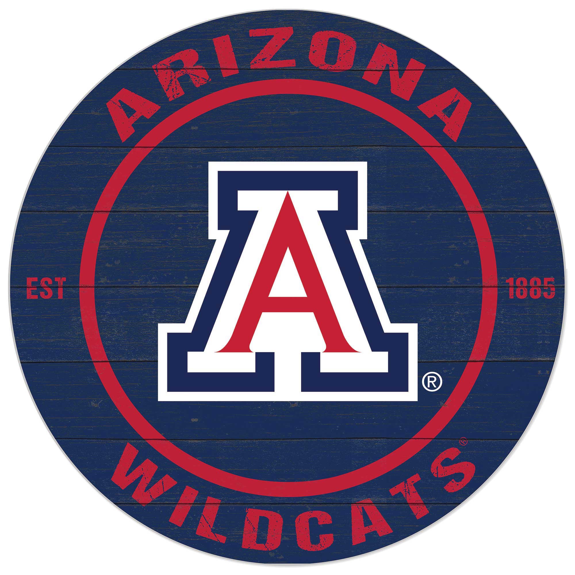 Arizona Wildcats 20'' x 20'' Indoor/Outdoor Circle Sign