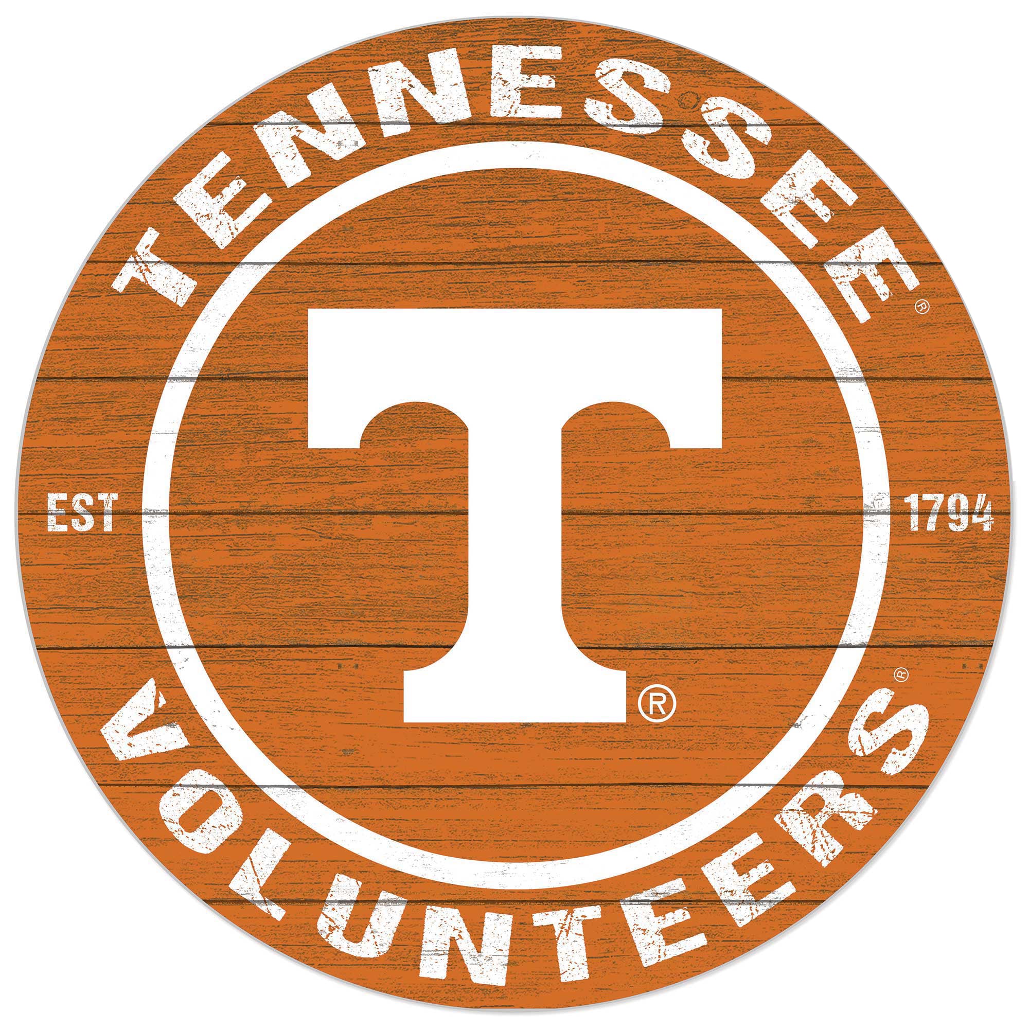 Tennessee Volunteers 20'' x 20'' Indoor/Outdoor Circle Sign