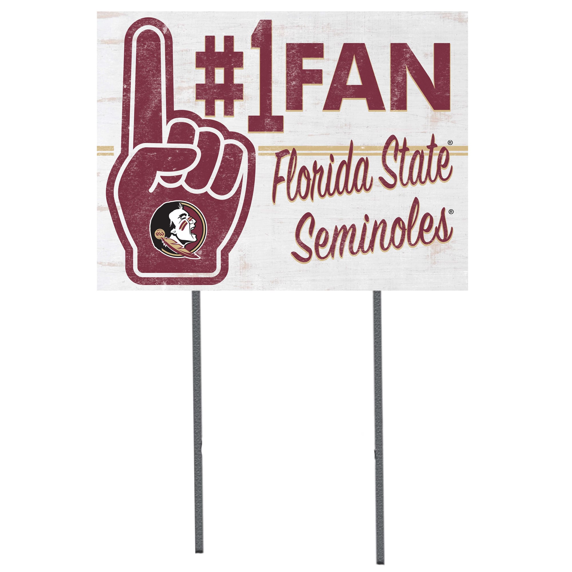 Florida State Seminoles 18'' x 24'' #1 Fan Yard Sign