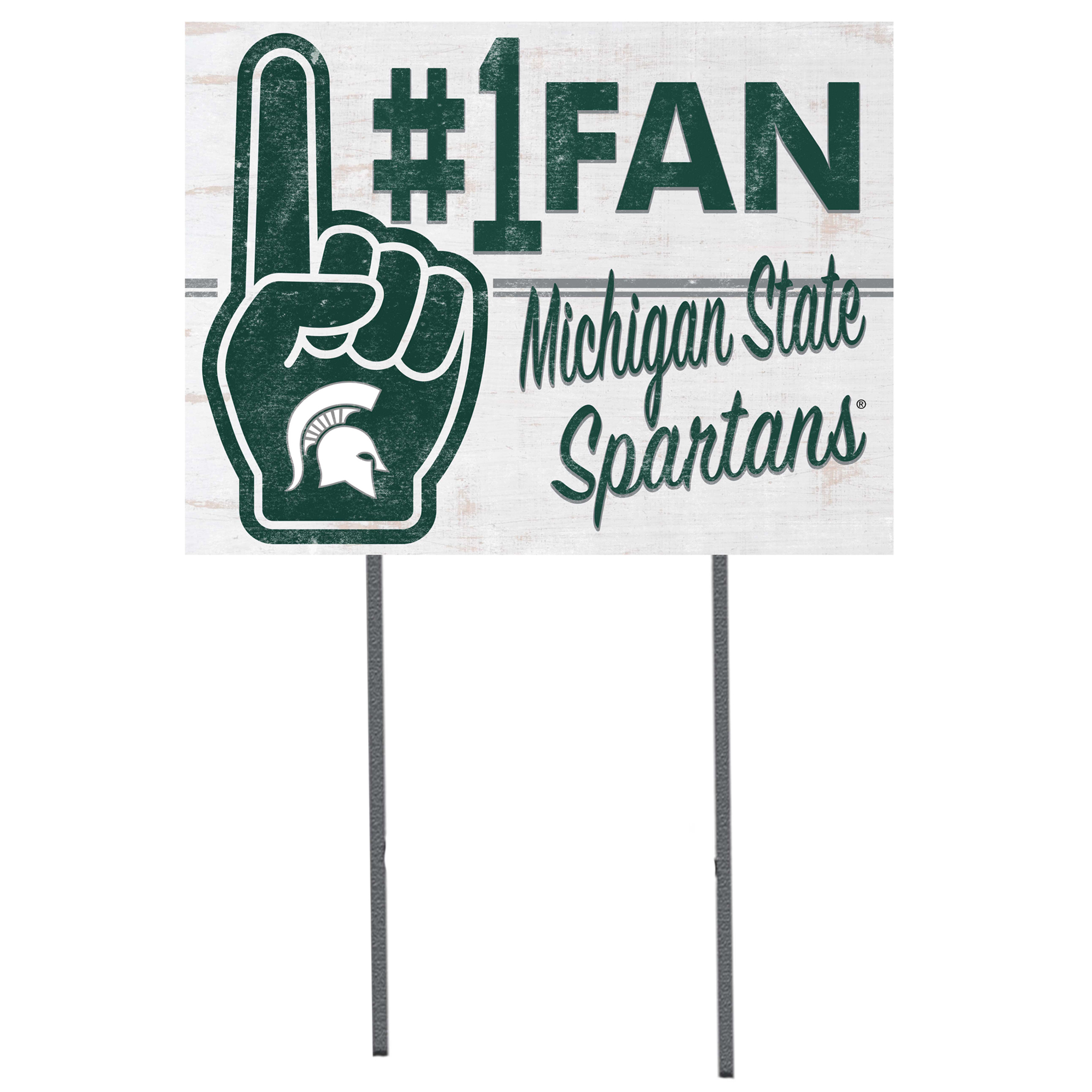 Michigan State Spartans 18'' x 24'' #1 Fan Yard Sign
