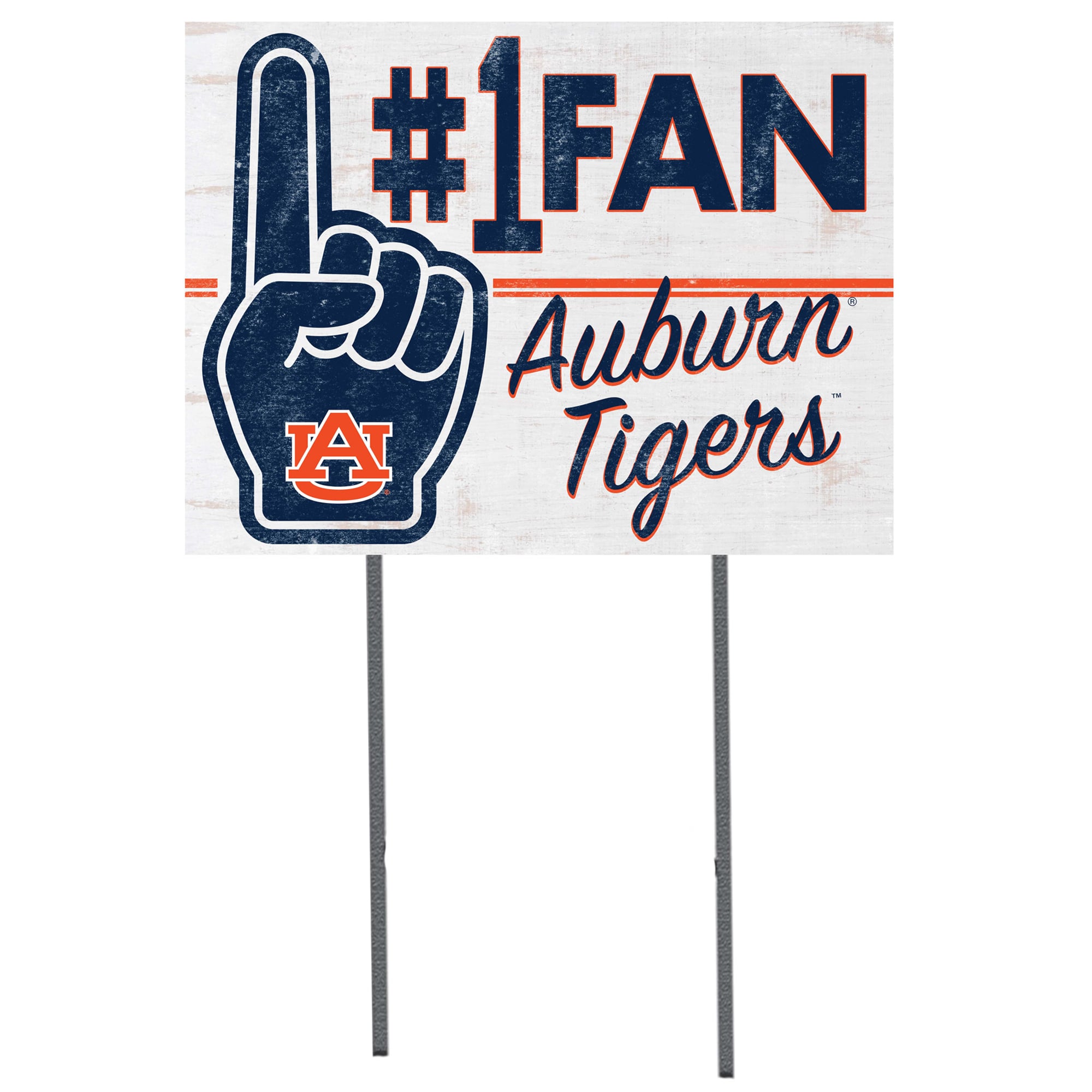 Auburn Tigers 18'' x 24'' #1 Fan Yard Sign