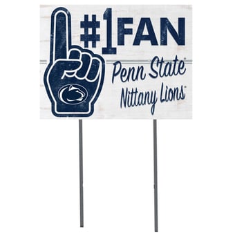 Penn State Nittany Lions 18'' x 24'' #1 Fan Yard Sign