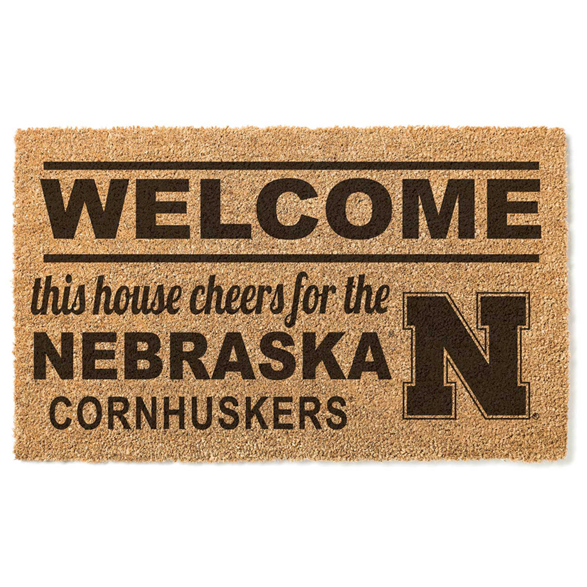 Nebraska Huskers 18" x 30" Welcome Doormat