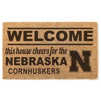 Nebraska Huskers 18" x 30" Welcome Doormat