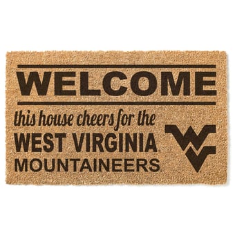 West Virginia Mountaineers 18" x 30" Welcome Doormat